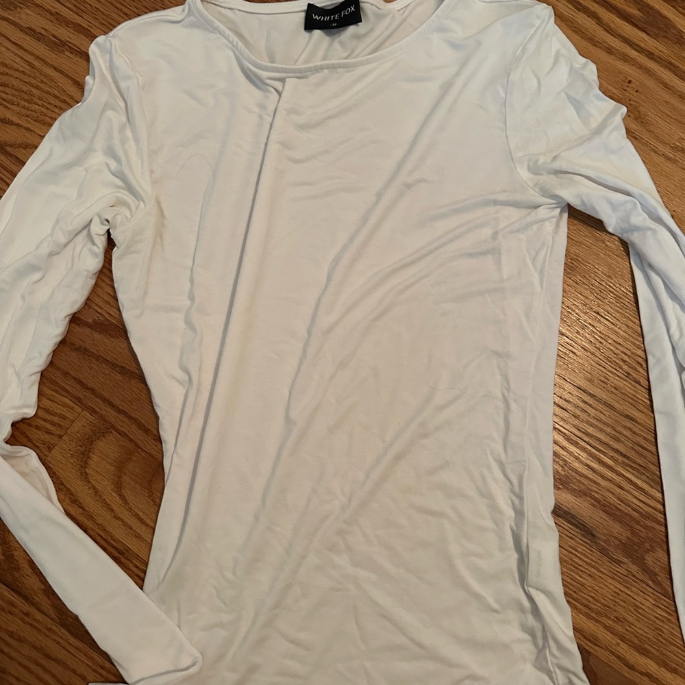 White fox long sleeve tee